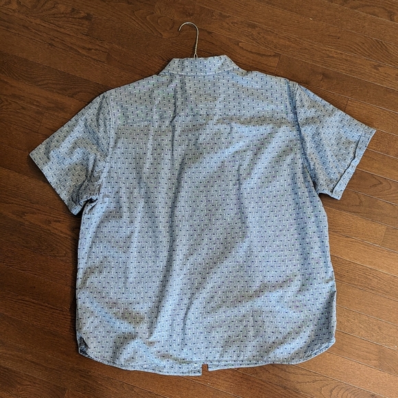 Goodfellow & Co- Chambray Shirt - White/Blue Stitch Pattern - Men's XL - Picture 4 of 4